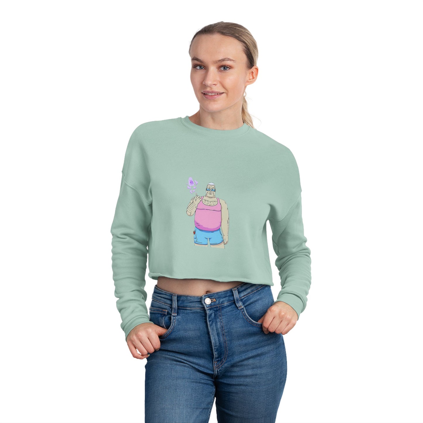 Cropped Big Lez Sweatshirt (Women's)