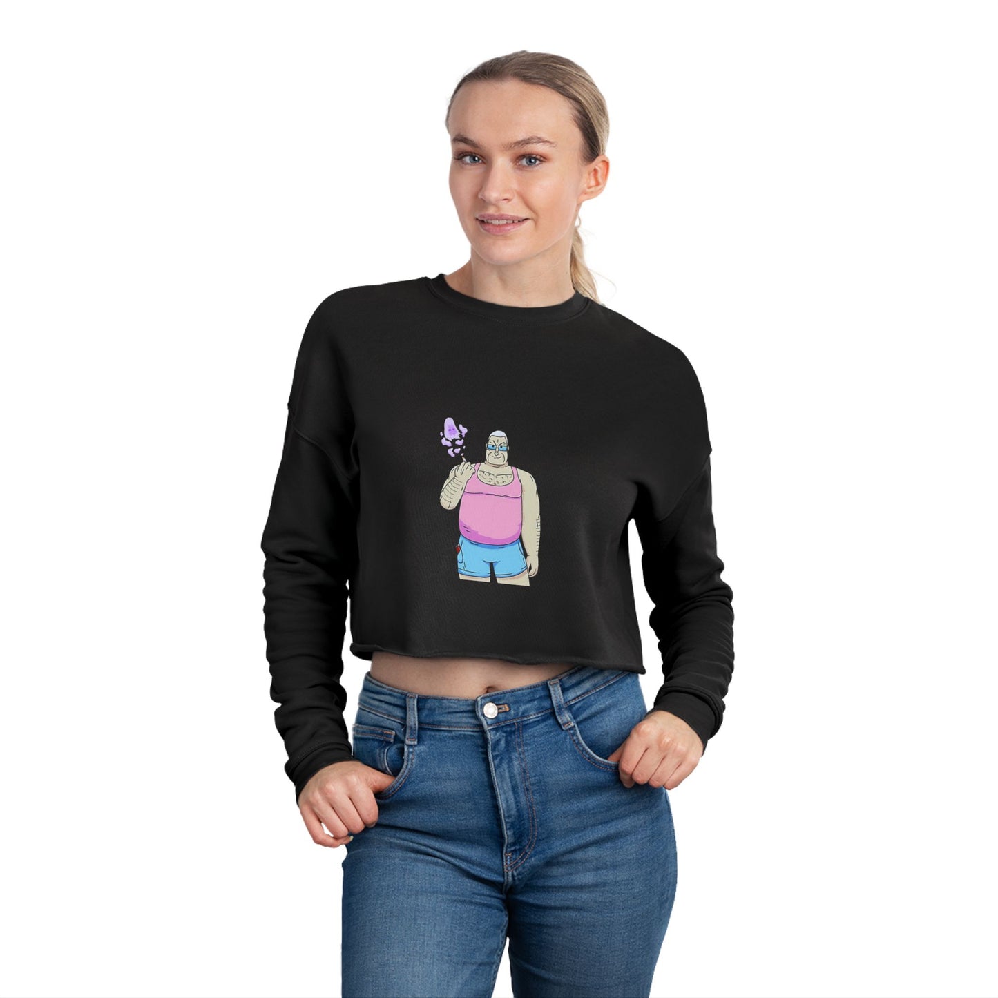 Cropped Big Lez Sweatshirt (Women's)