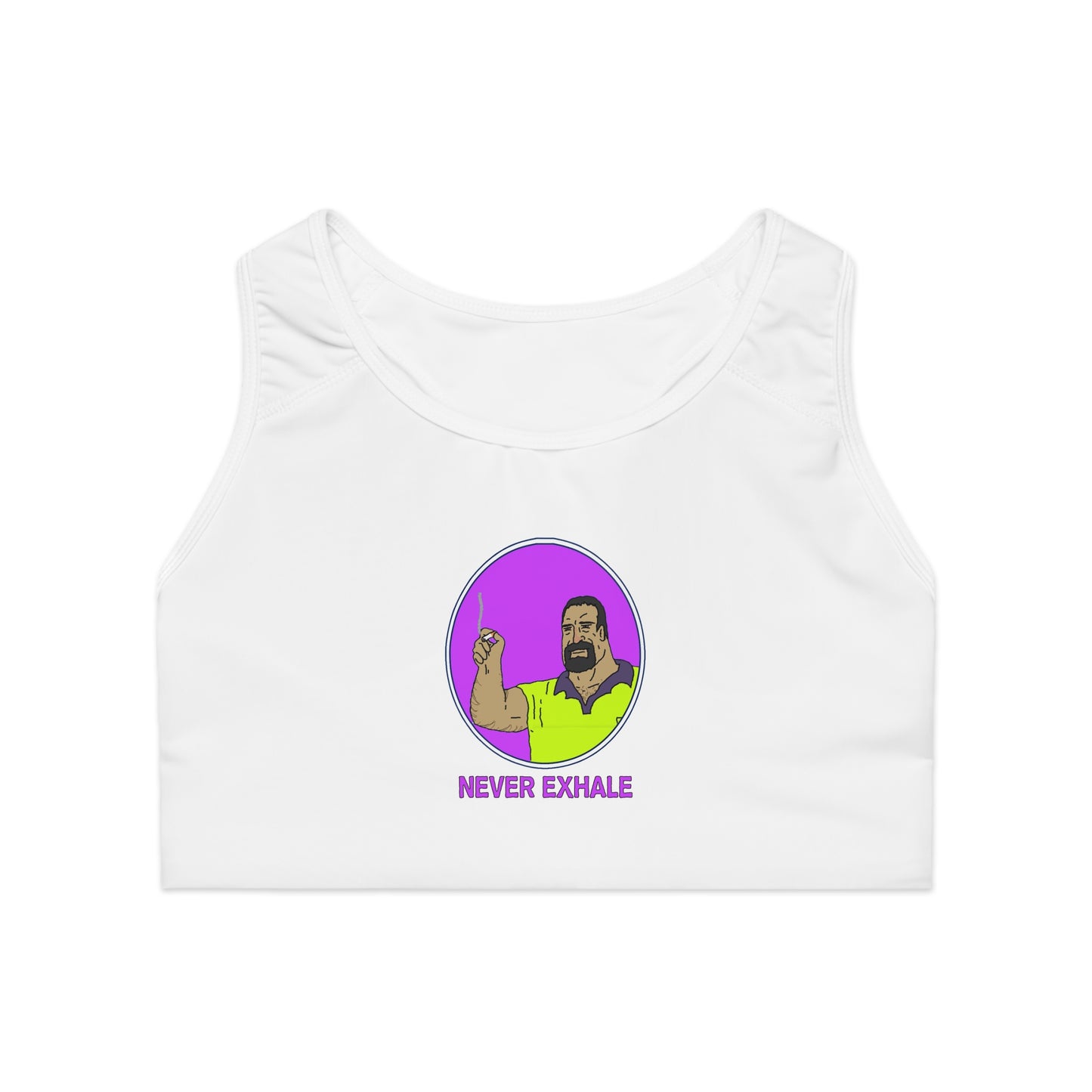 Never Exhale Sports Bra (AOP)