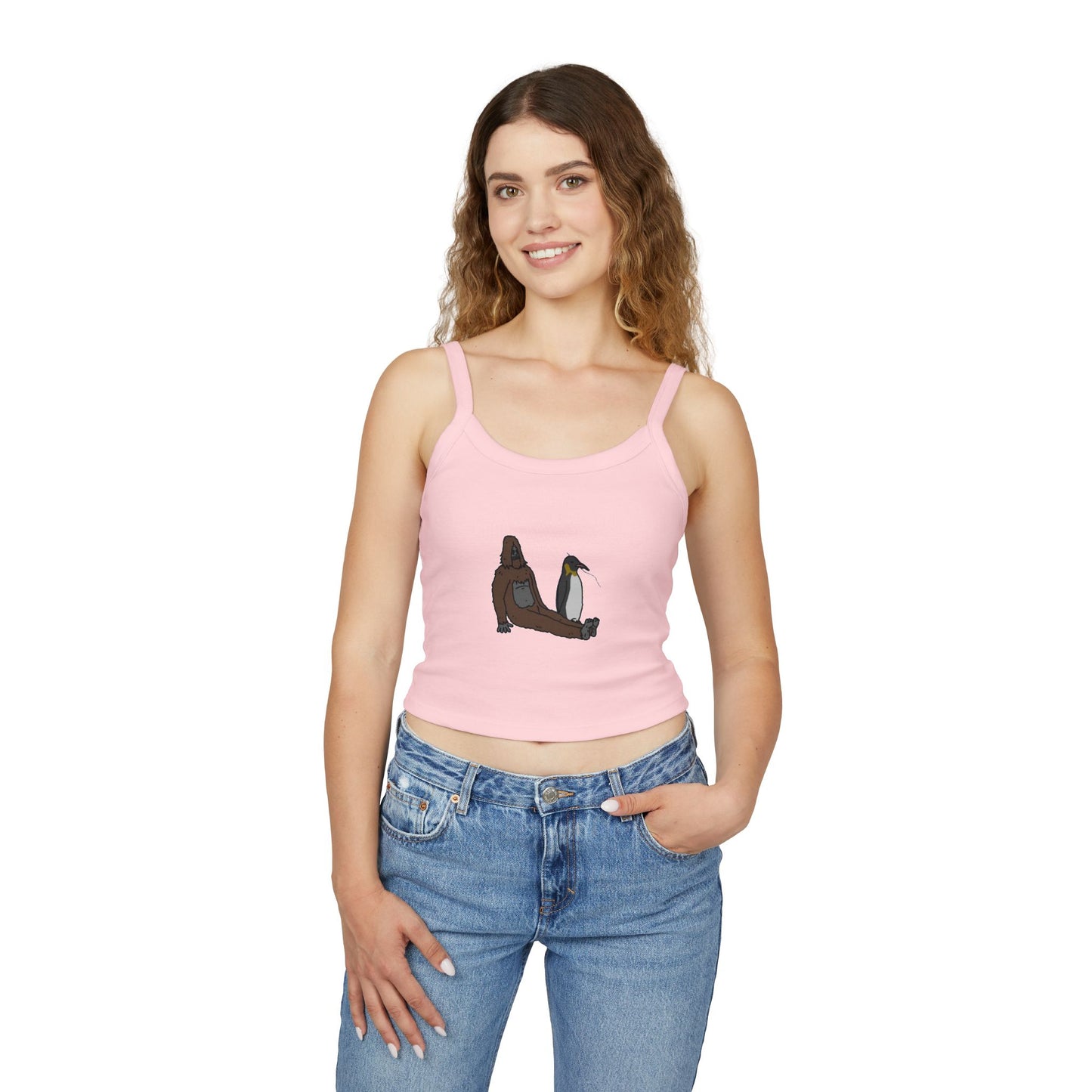 Sassy & Penguin Spaghetti Strap Tank Top (Women's)