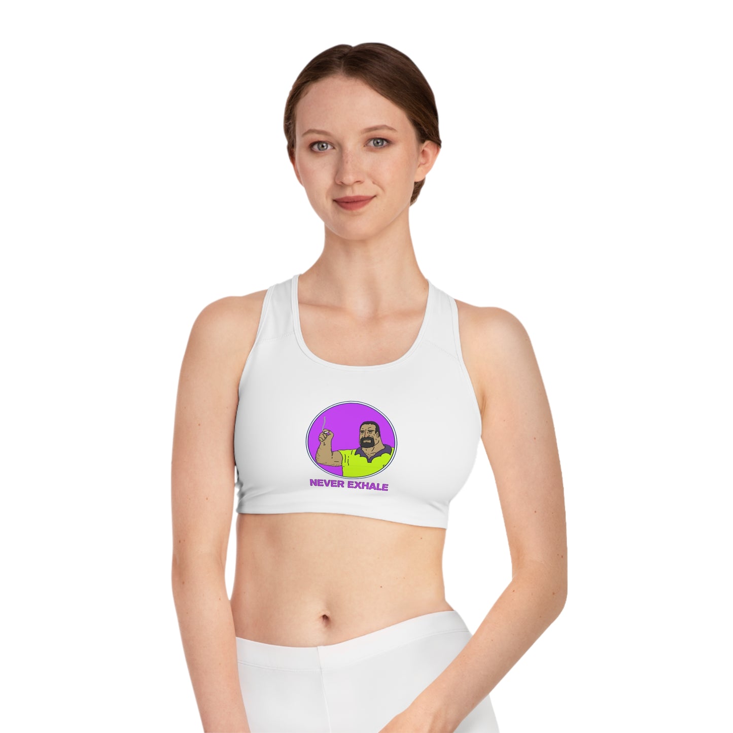 Never Exhale Sports Bra (AOP)