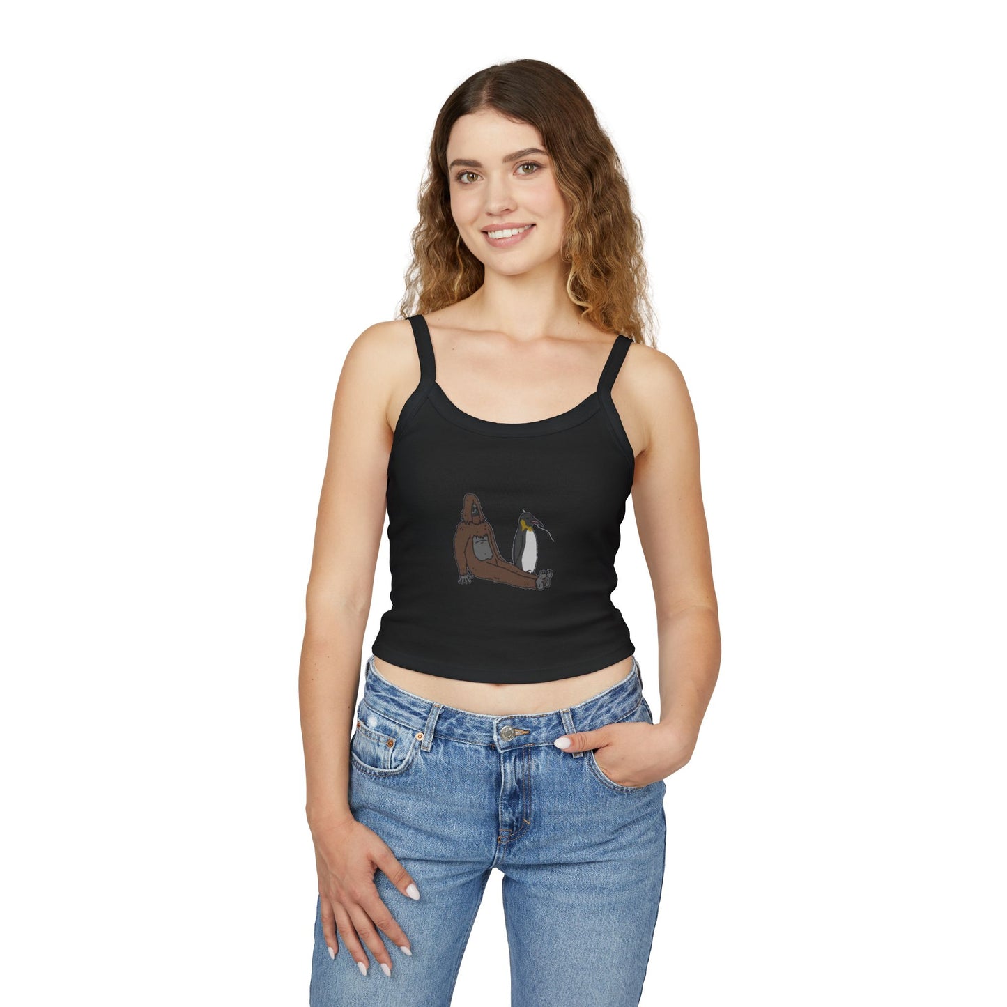 Sassy & Penguin Spaghetti Strap Tank Top (Women's)