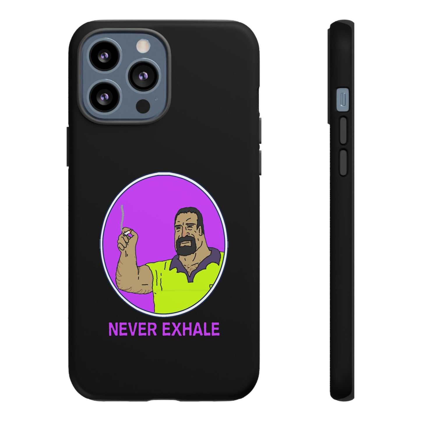 Never Exhale Phone Case (Black)
