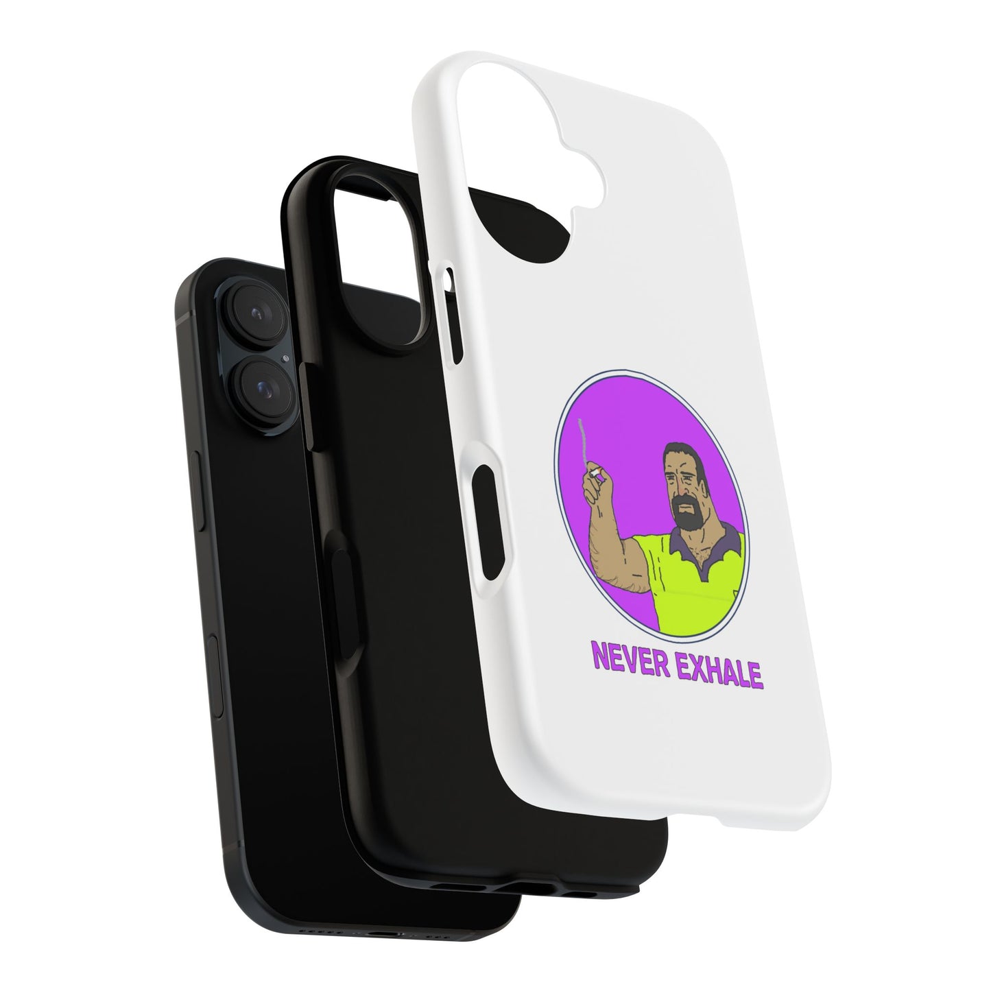 Never Exhale Phone Case (White)