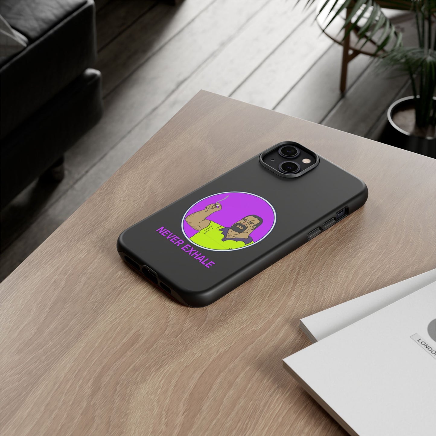 Never Exhale Phone Case (Black)