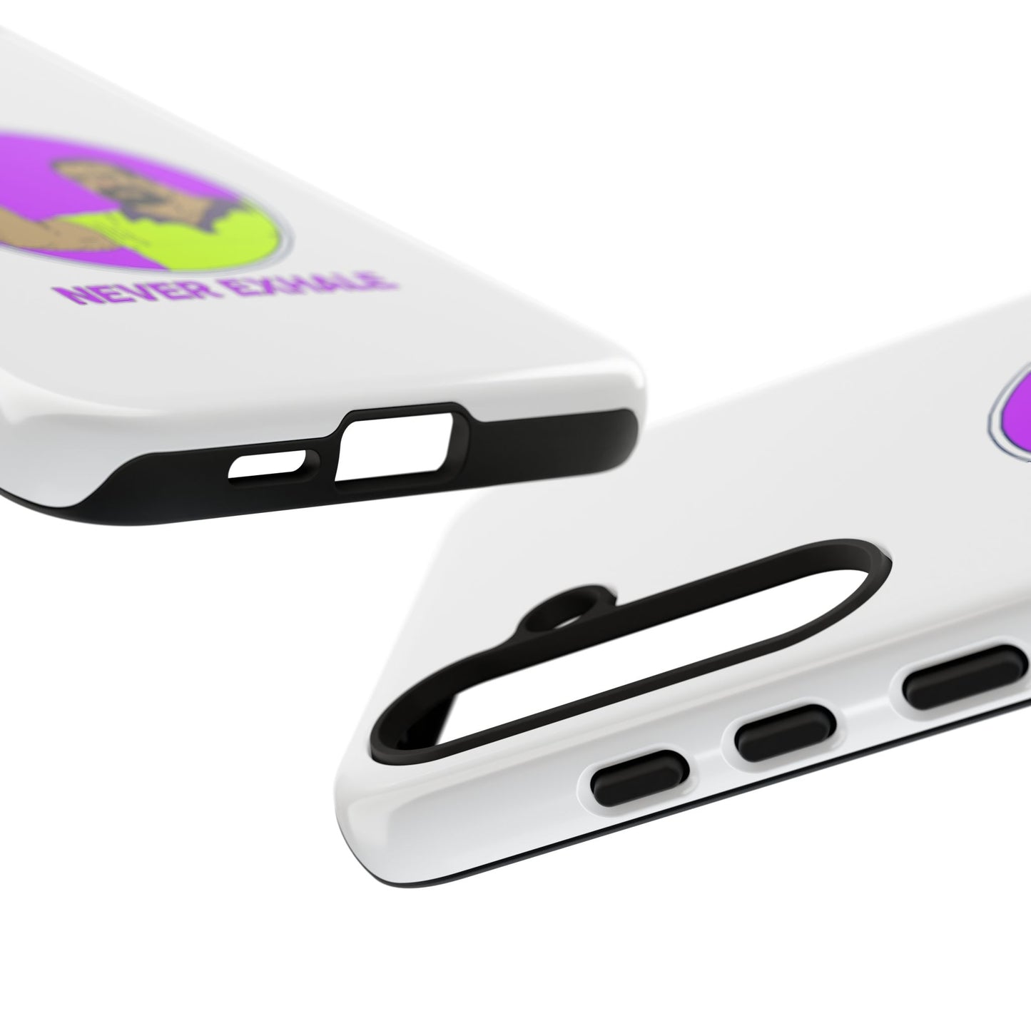 Never Exhale Phone Case (White)