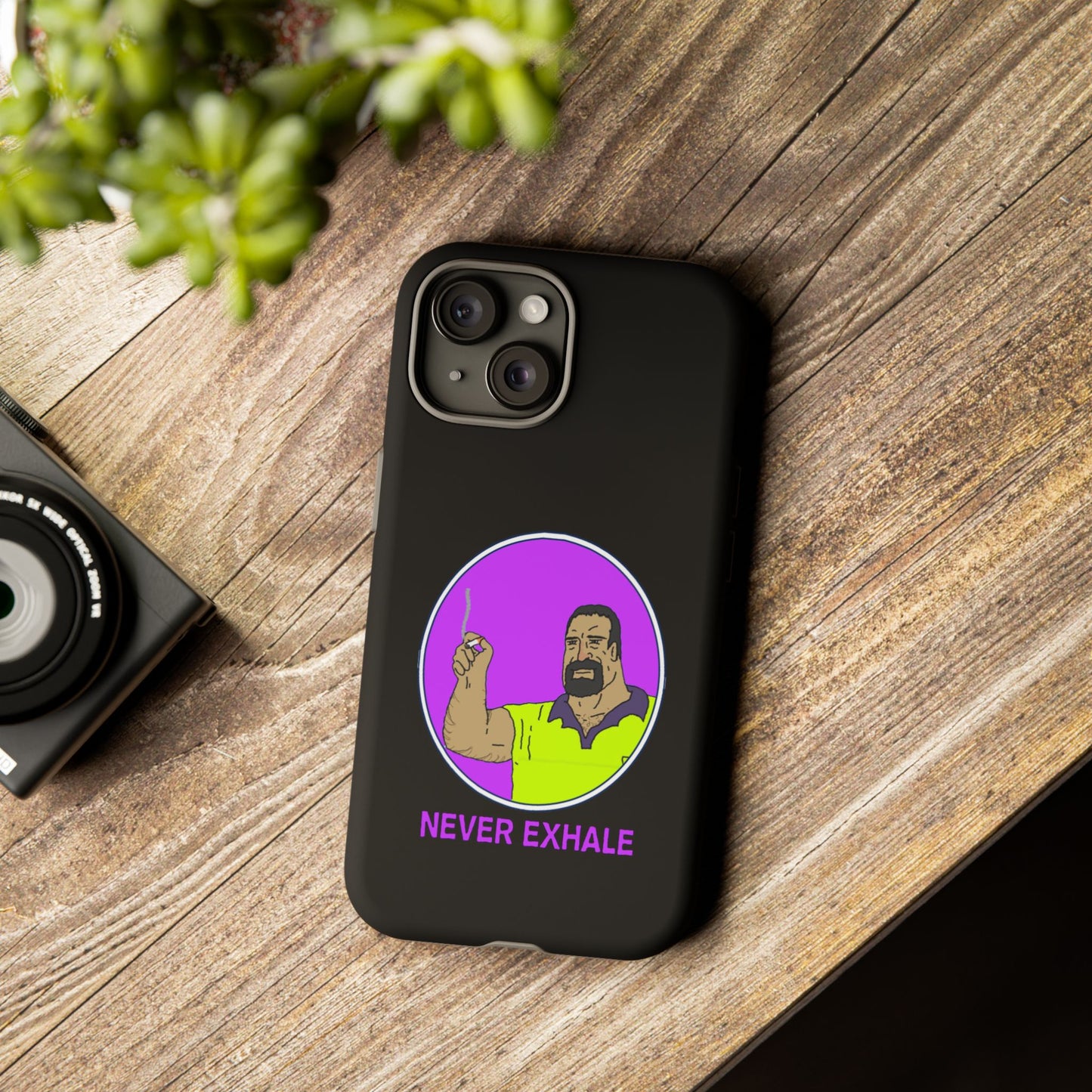 Never Exhale Phone Case (Black)
