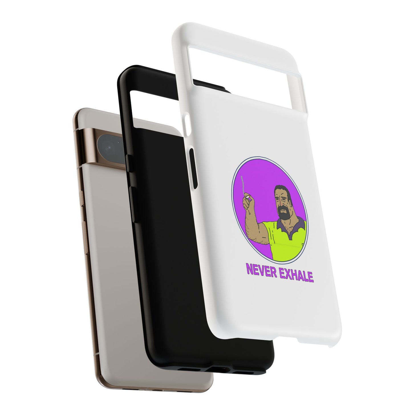 Never Exhale Phone Case (White)