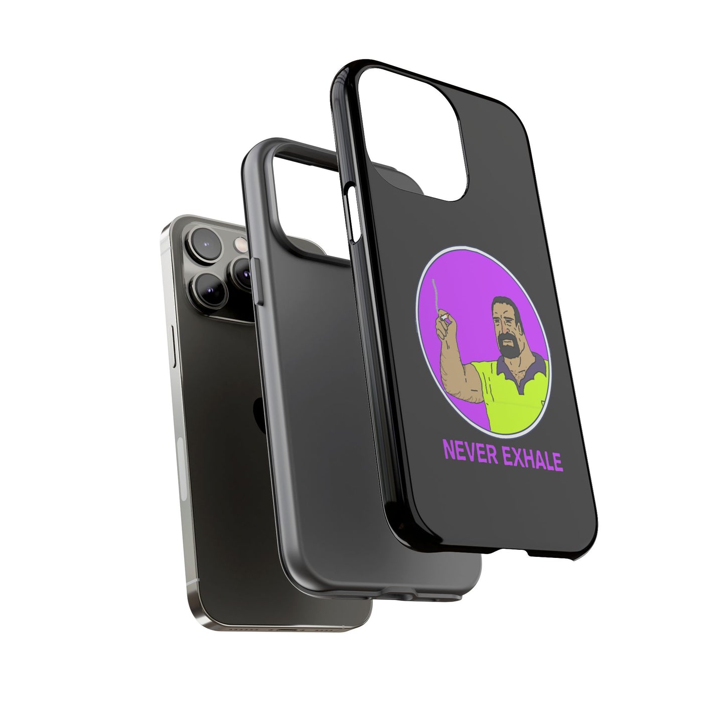 Never Exhale Phone Case (Black)