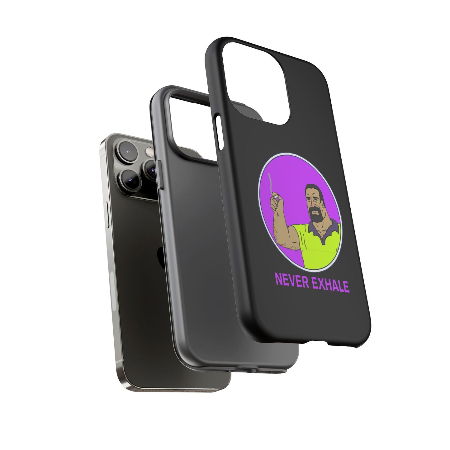 Never Exhale Phone Case (Black)