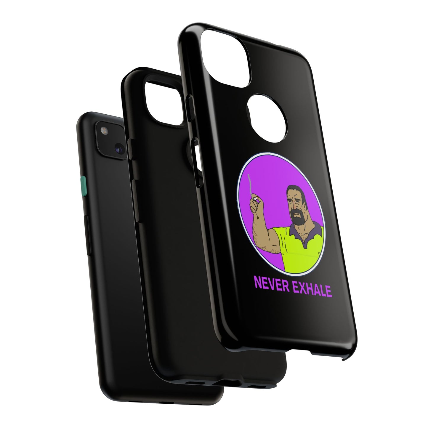 Never Exhale Phone Case (Black)