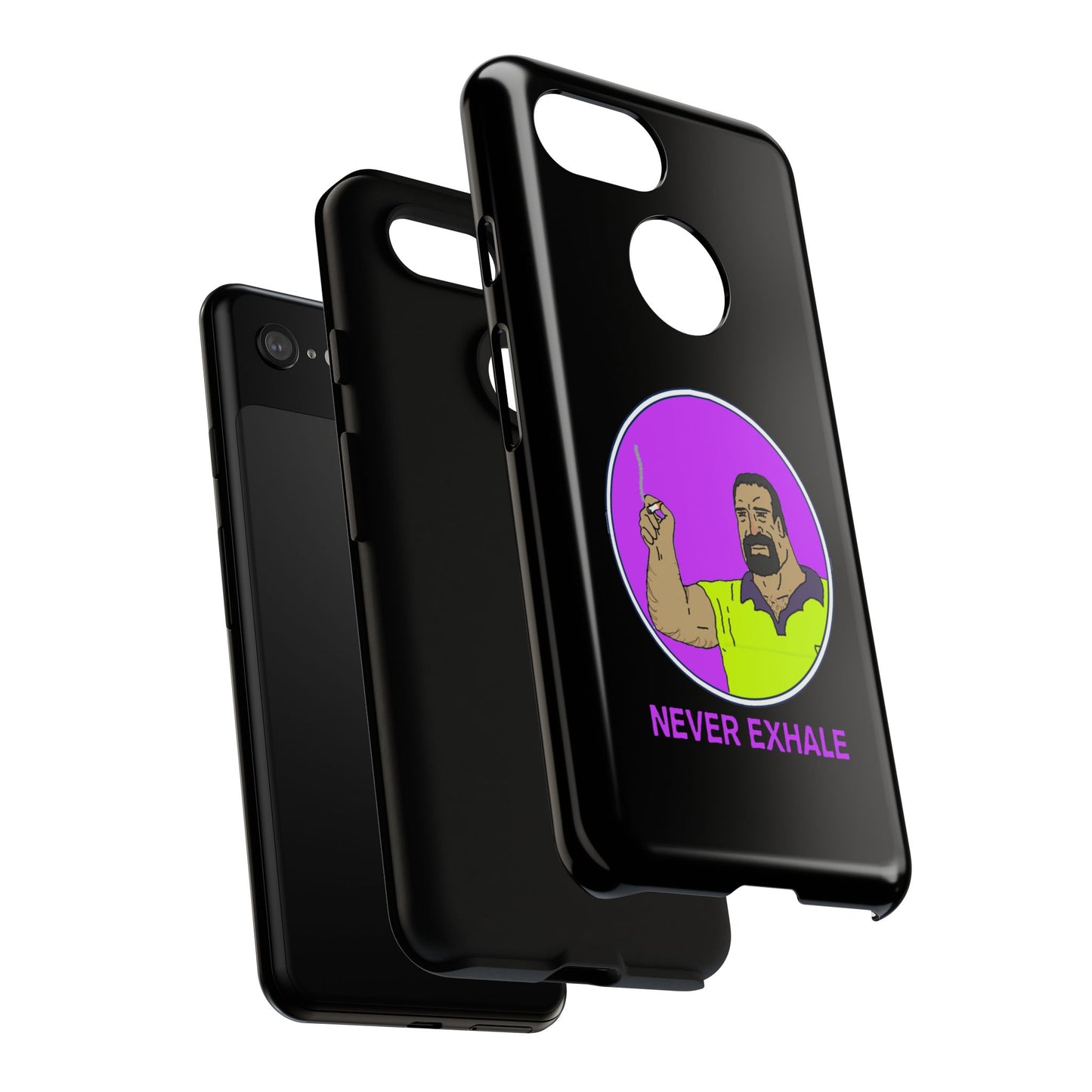 Never Exhale Phone Case (Black)