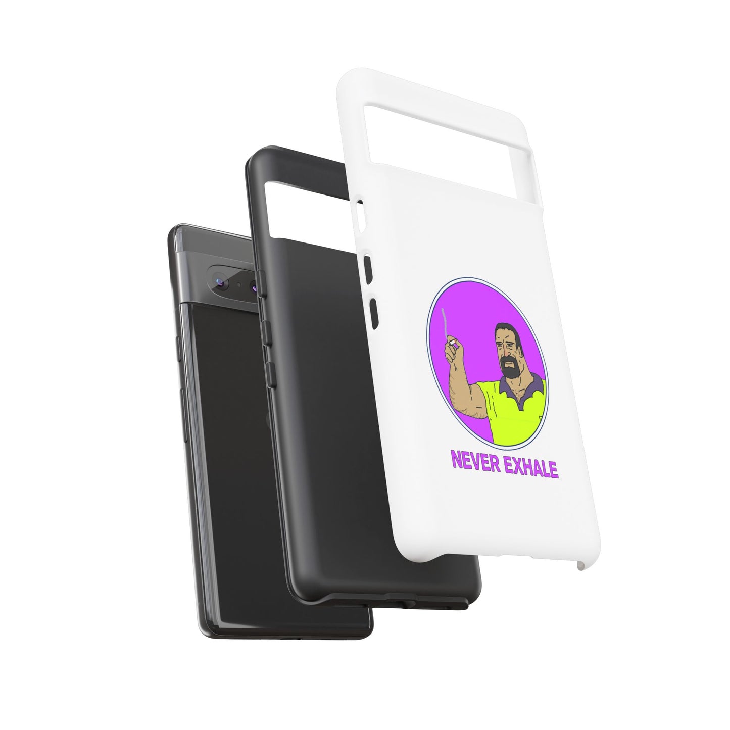 Never Exhale Phone Case (White)