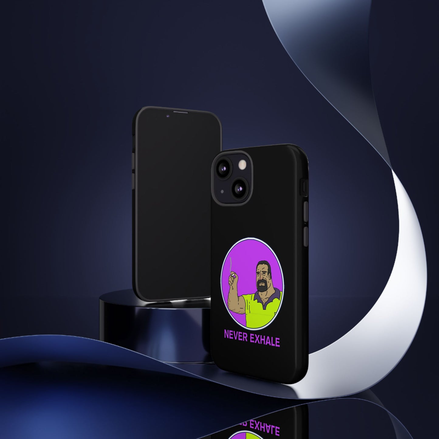 Never Exhale Phone Case (Black)