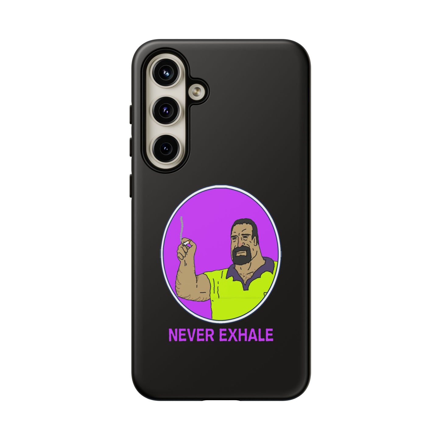 Never Exhale Phone Case (Black)