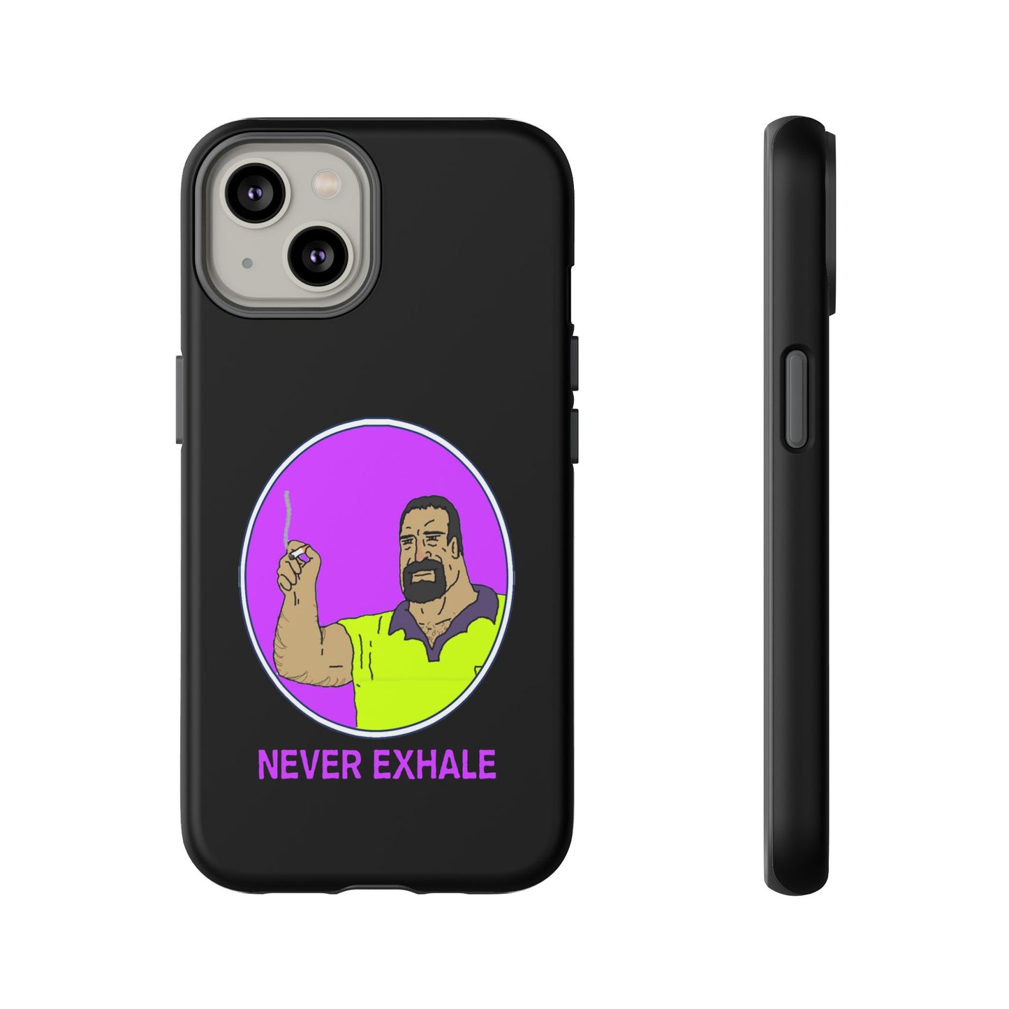 Never Exhale Phone Case (Black)