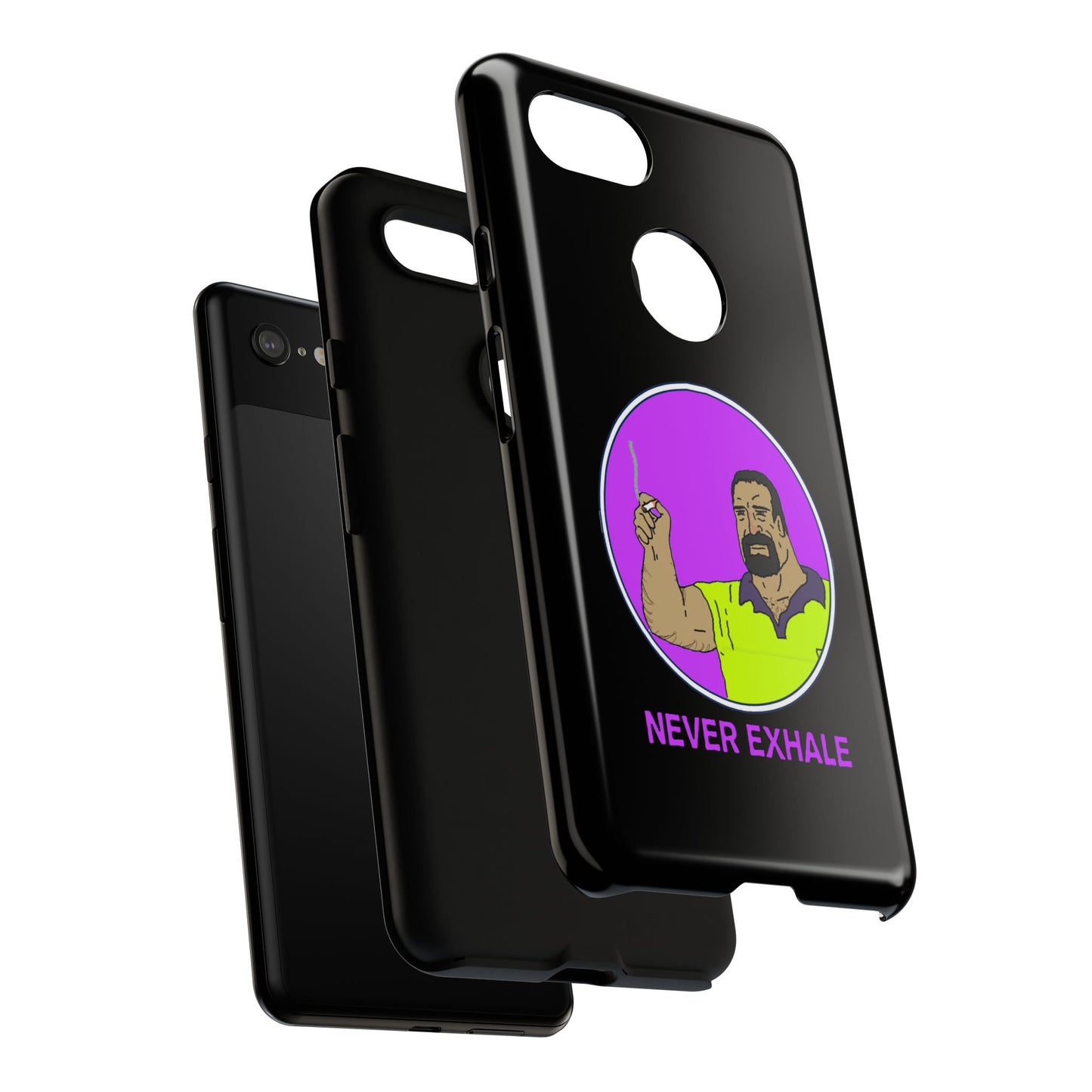 Never Exhale Phone Case (Black)