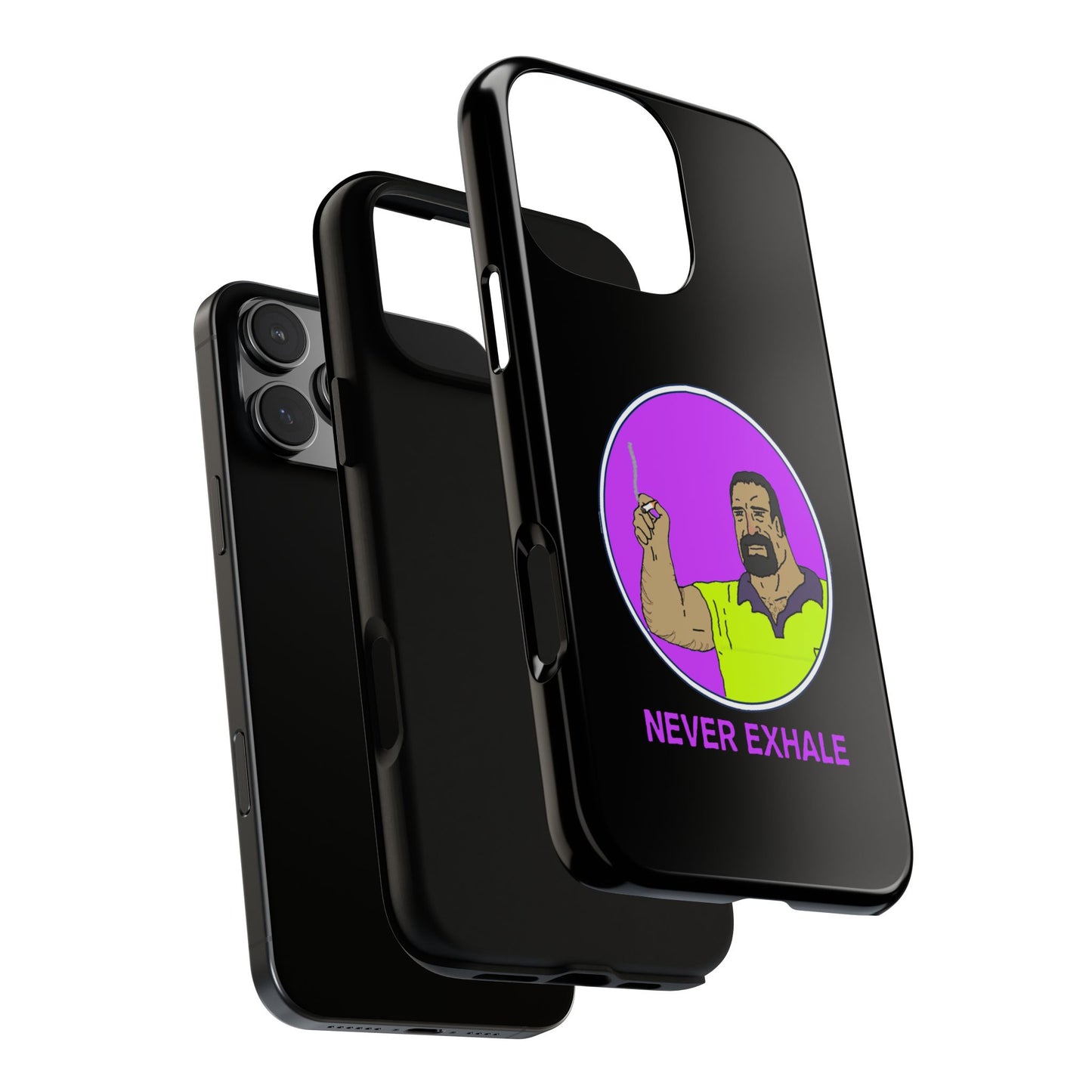 Never Exhale Phone Case (Black)