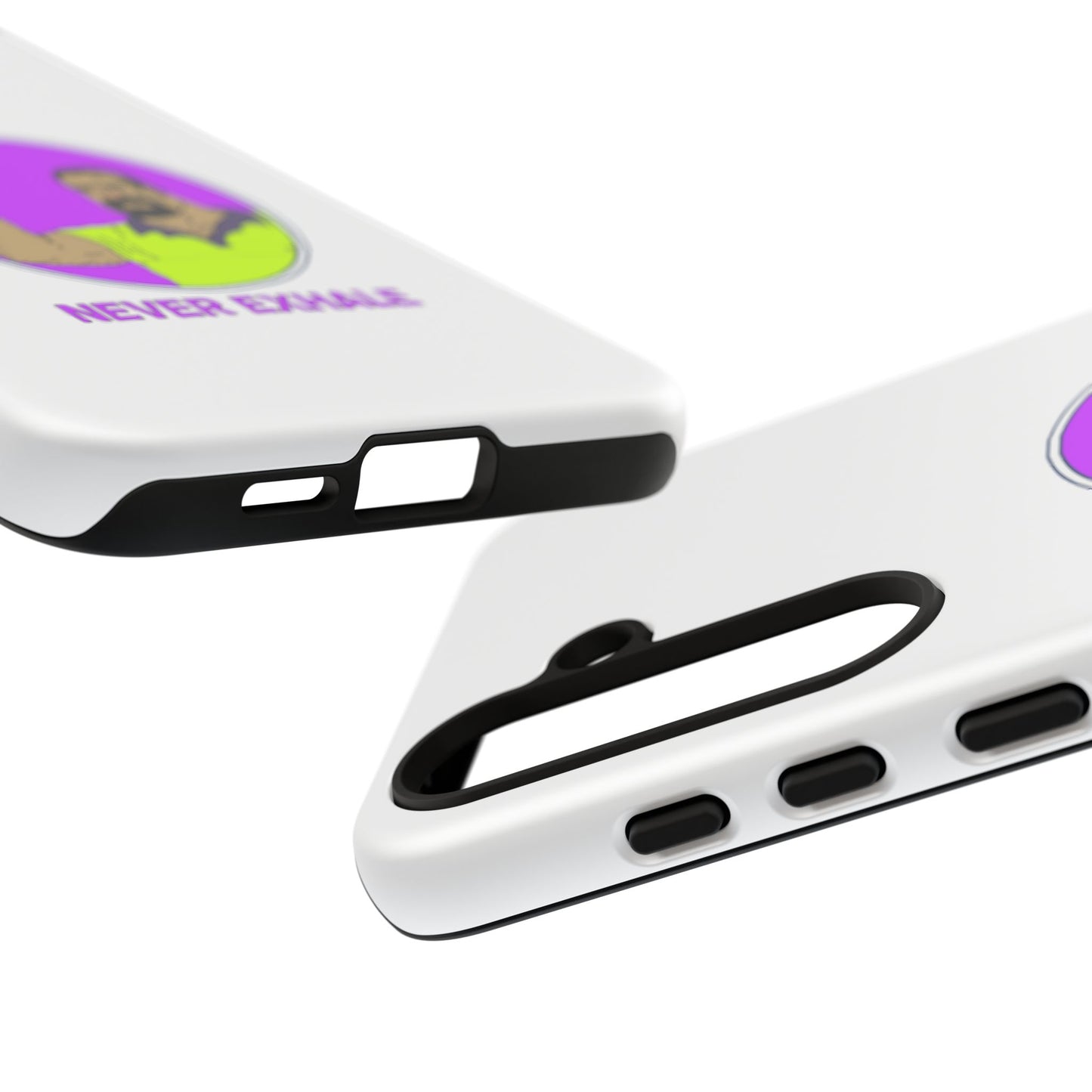 Never Exhale Phone Case (White)