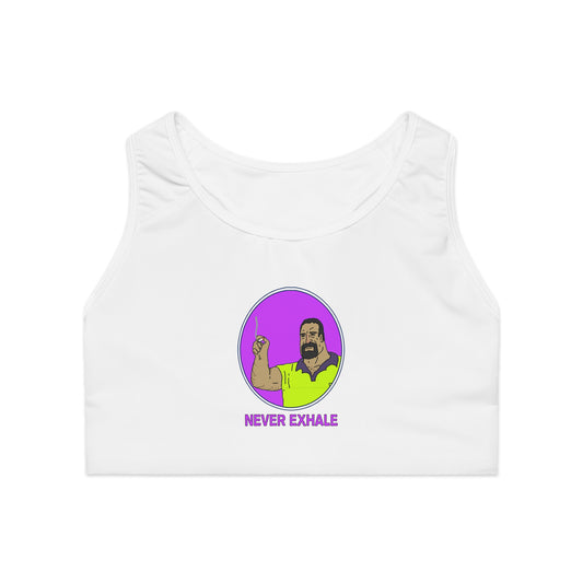 Never Exhale Sports Bra (AOP)