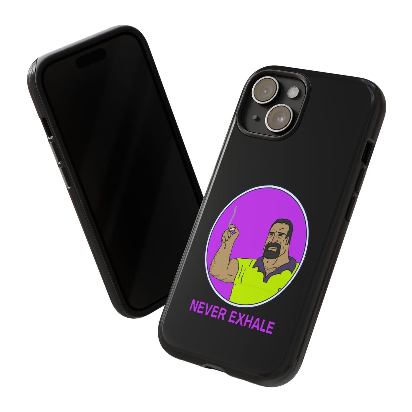 Never Exhale Phone Case (Black)