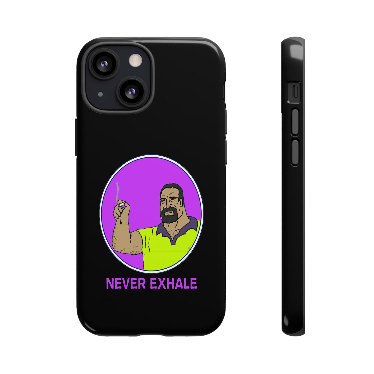 Never Exhale Phone Case (Black)