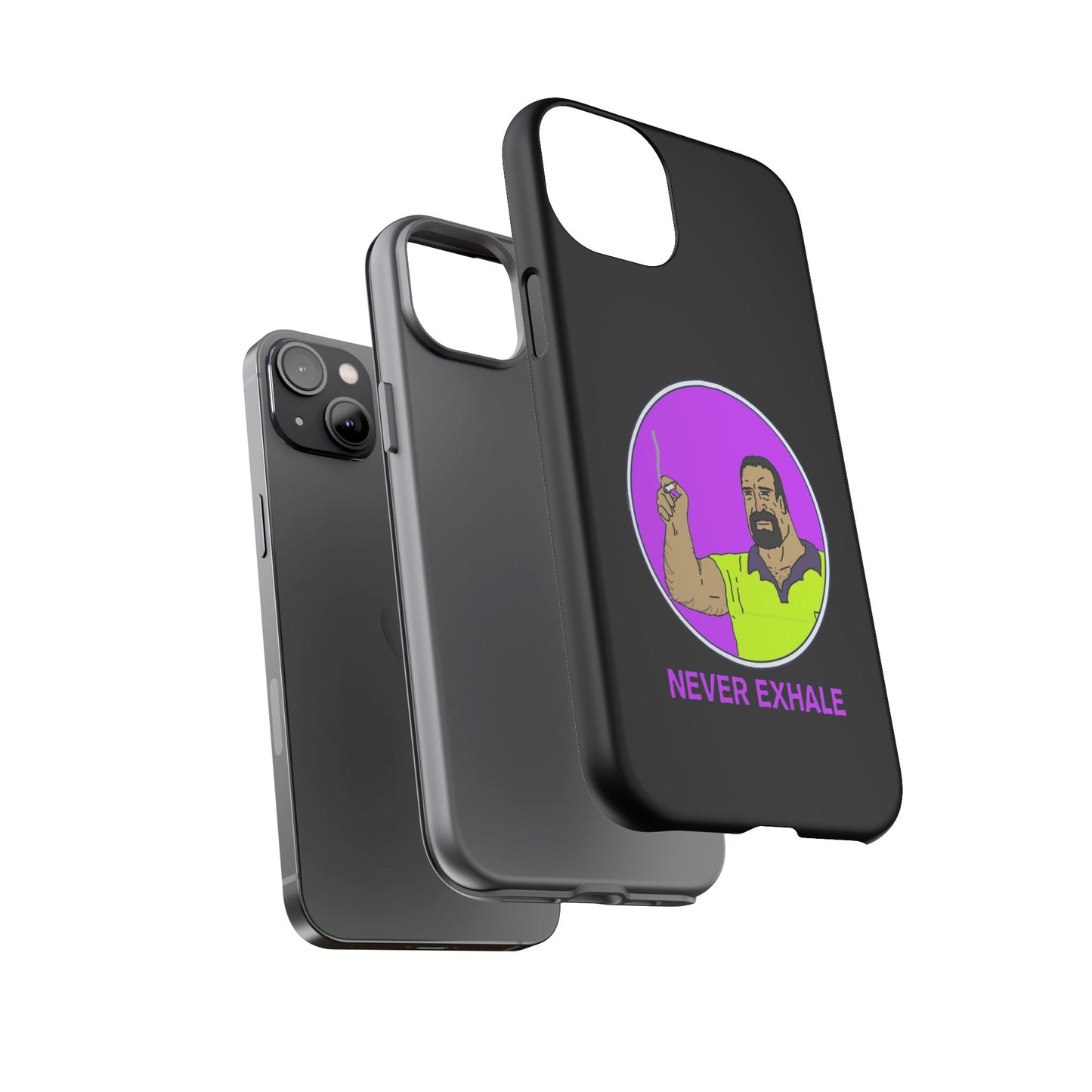 Never Exhale Phone Case (Black)