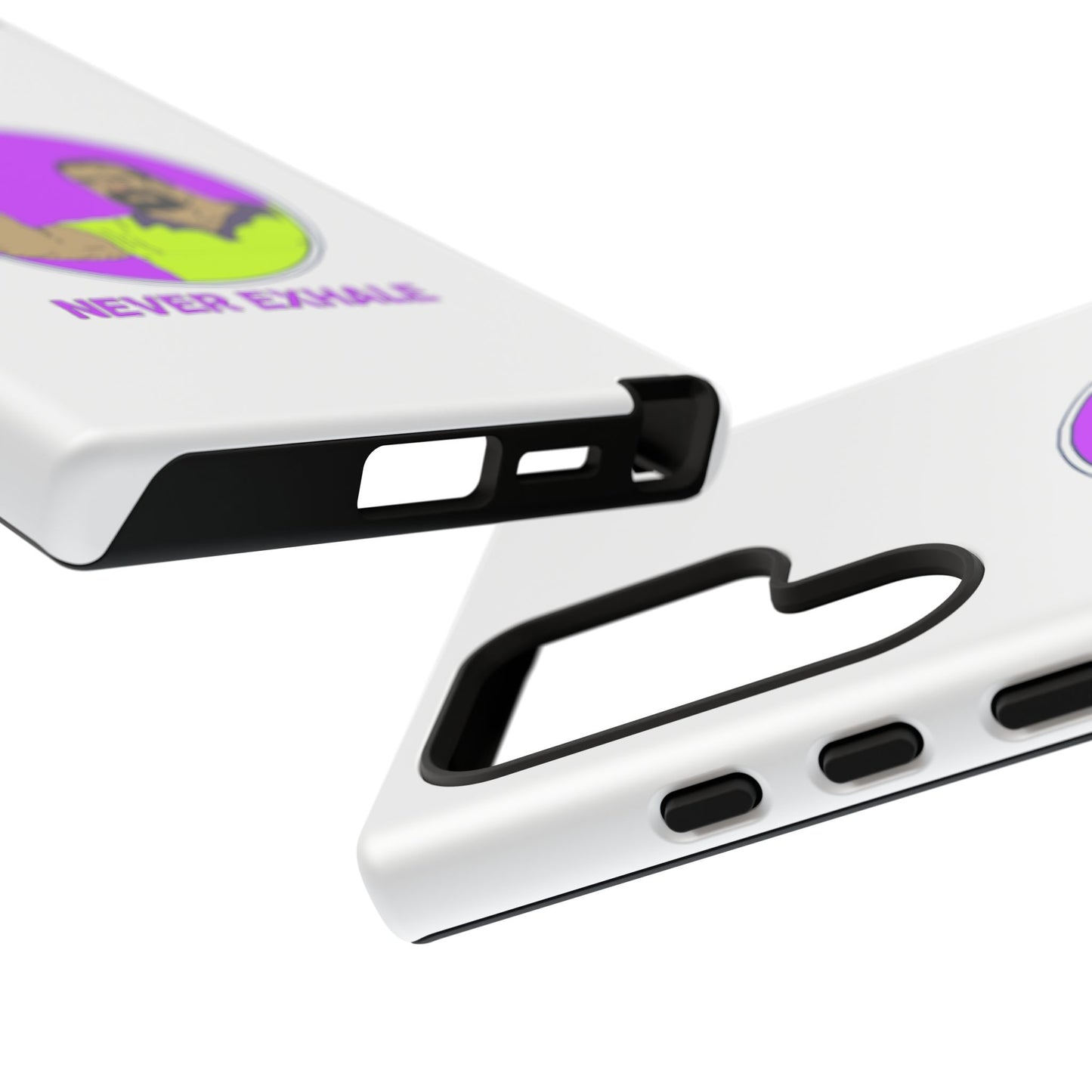 Never Exhale Phone Case (White)