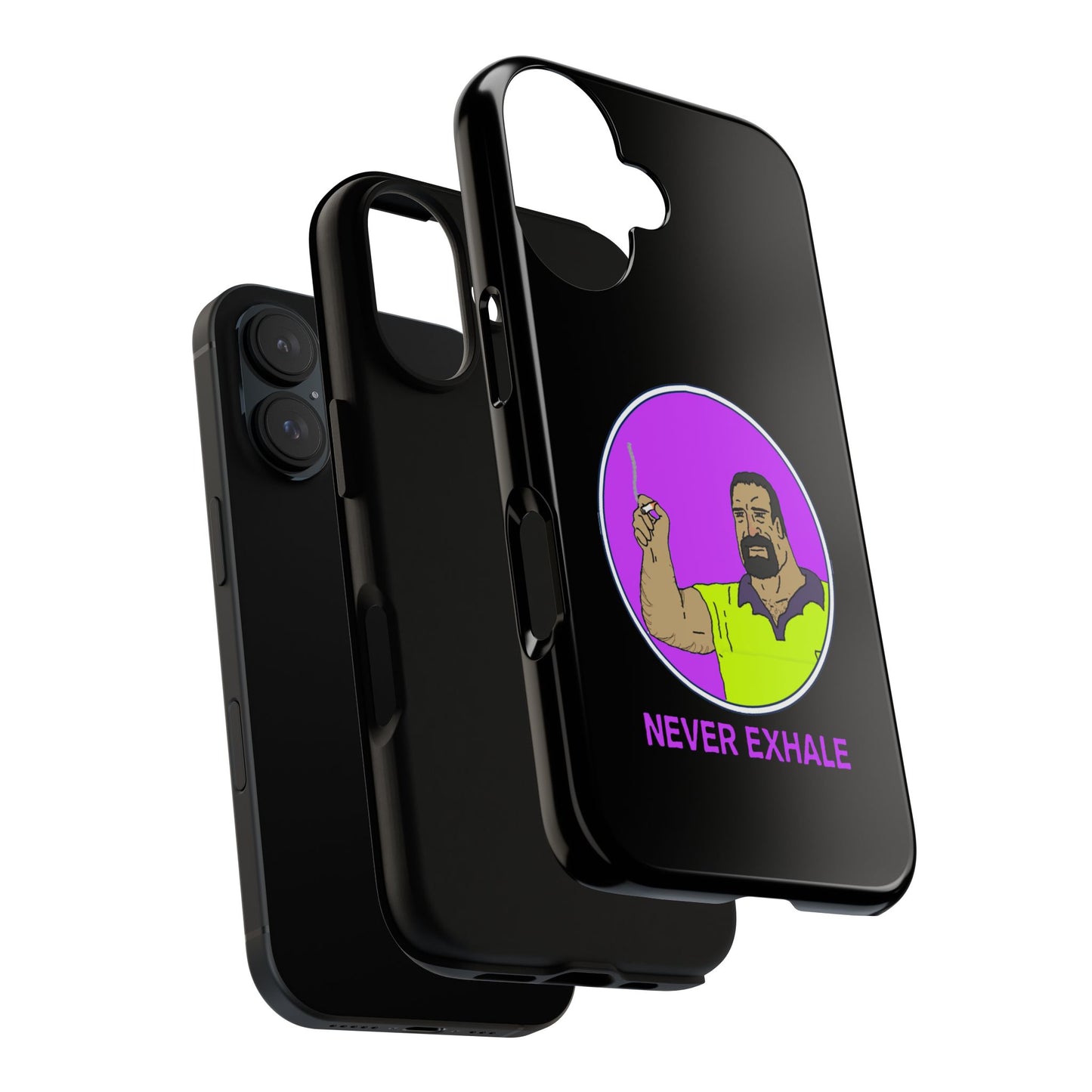 Never Exhale Phone Case (Black)