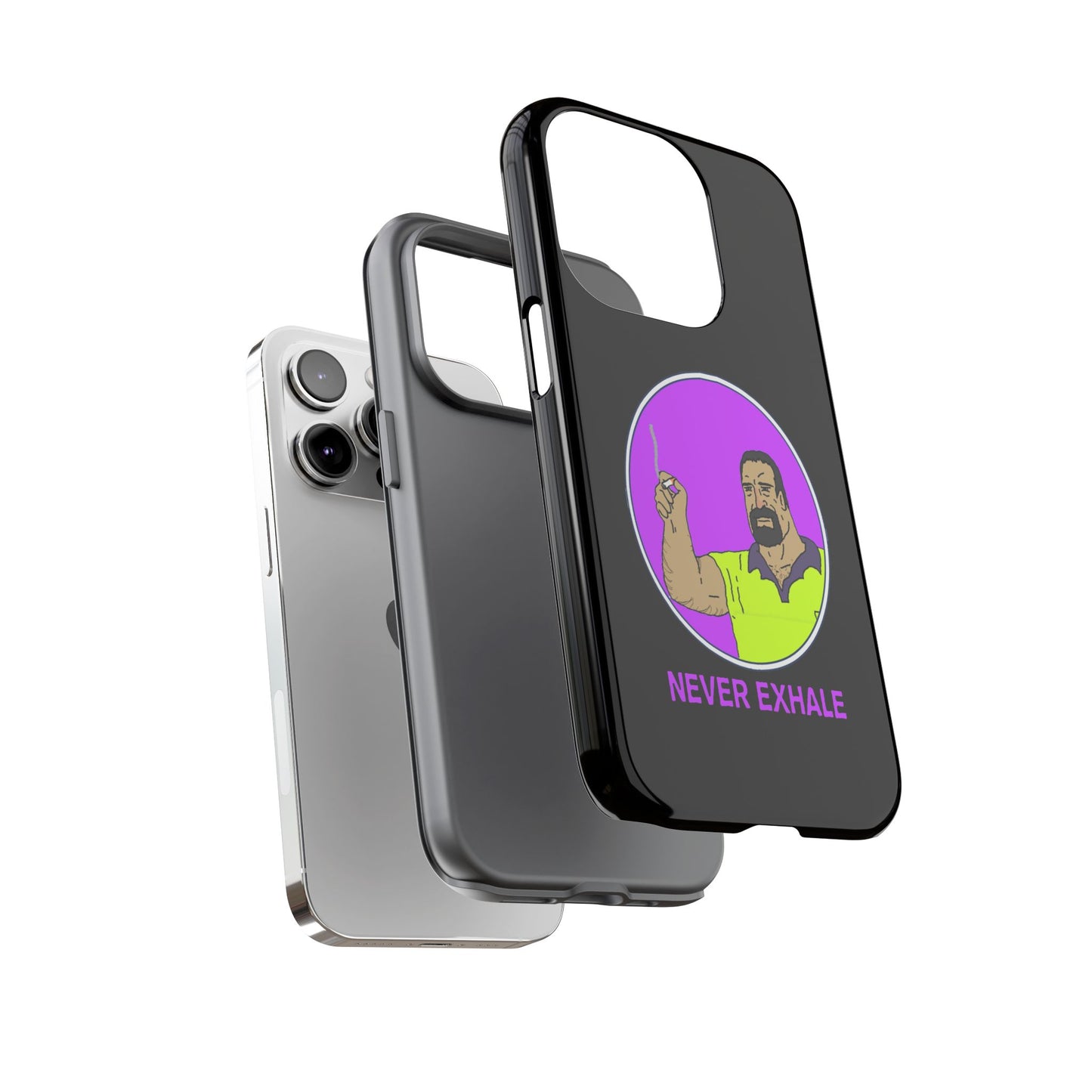 Never Exhale Phone Case (Black)