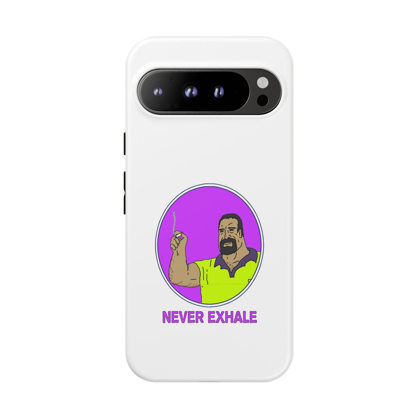 Never Exhale Phone Case (White)