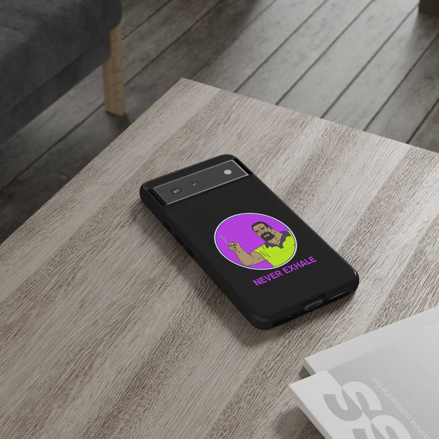 Never Exhale Phone Case (Black)