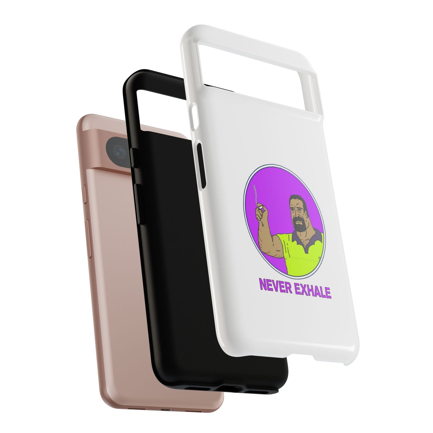 Never Exhale Phone Case (White)