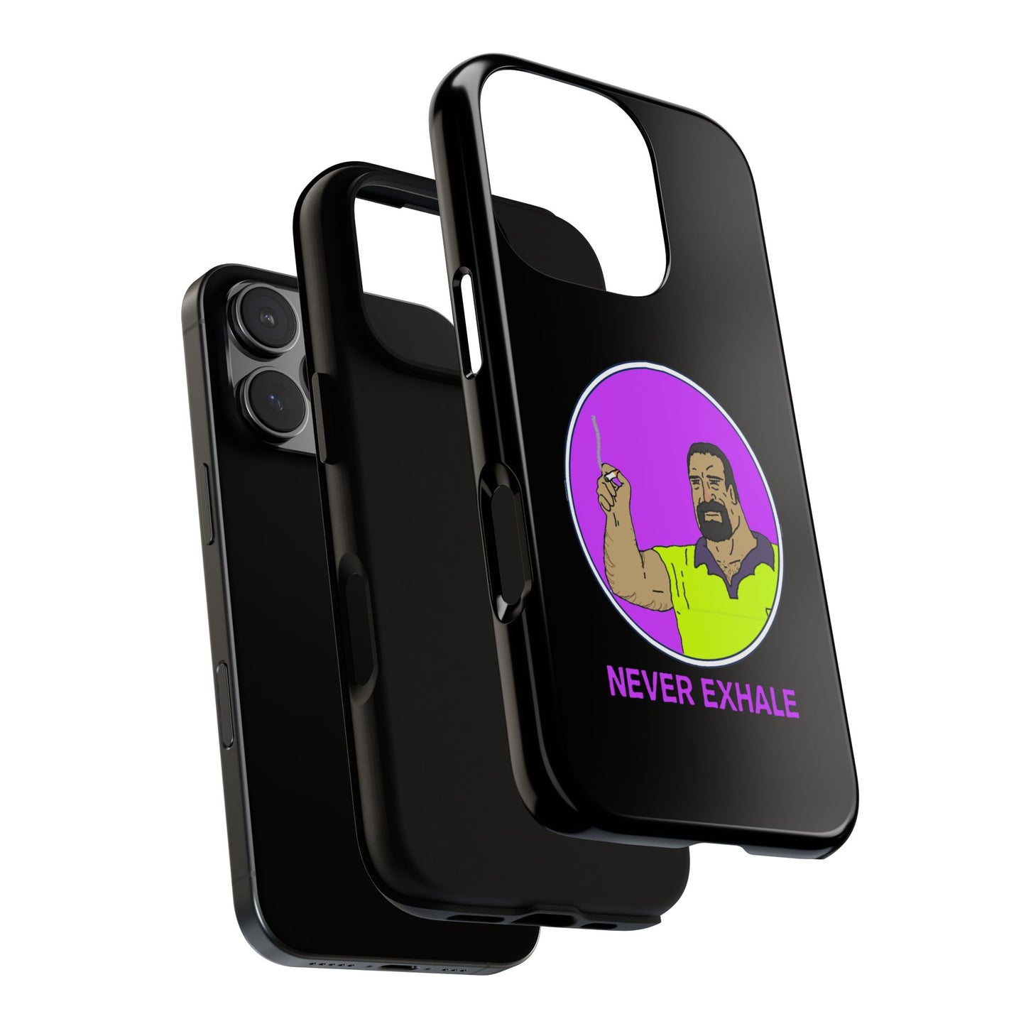 Never Exhale Phone Case (Black)