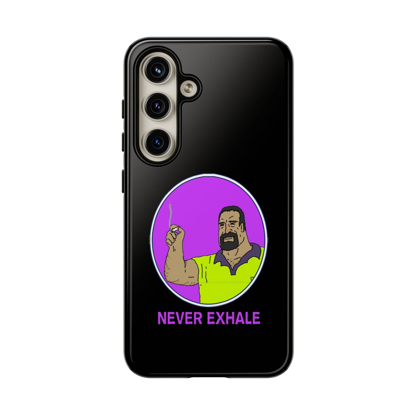Never Exhale Phone Case (Black)