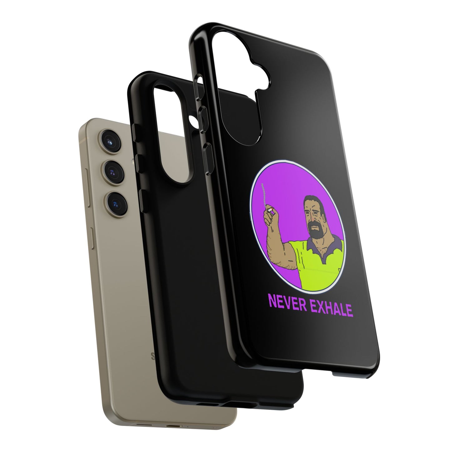Never Exhale Phone Case (Black)