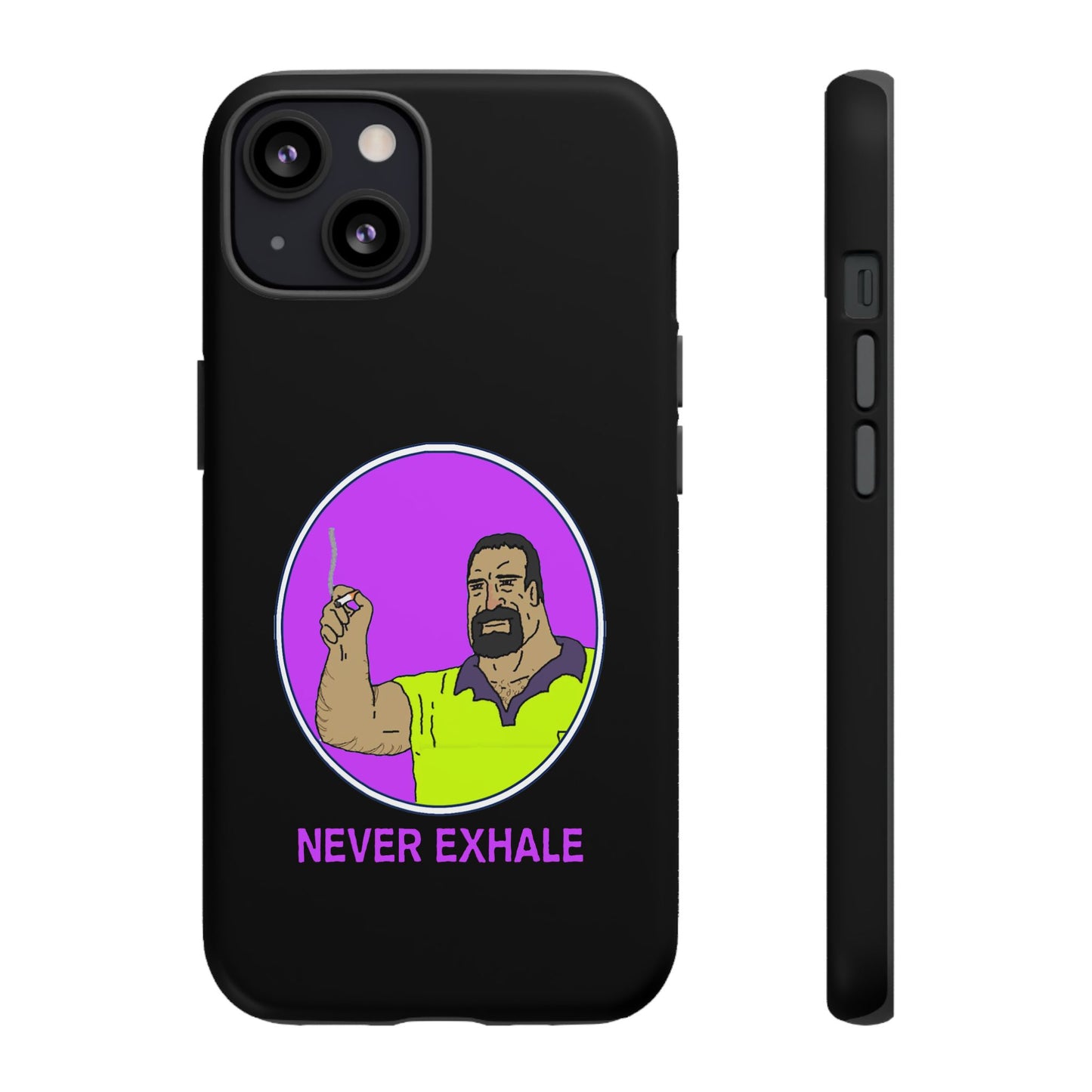 Never Exhale Phone Case (Black)