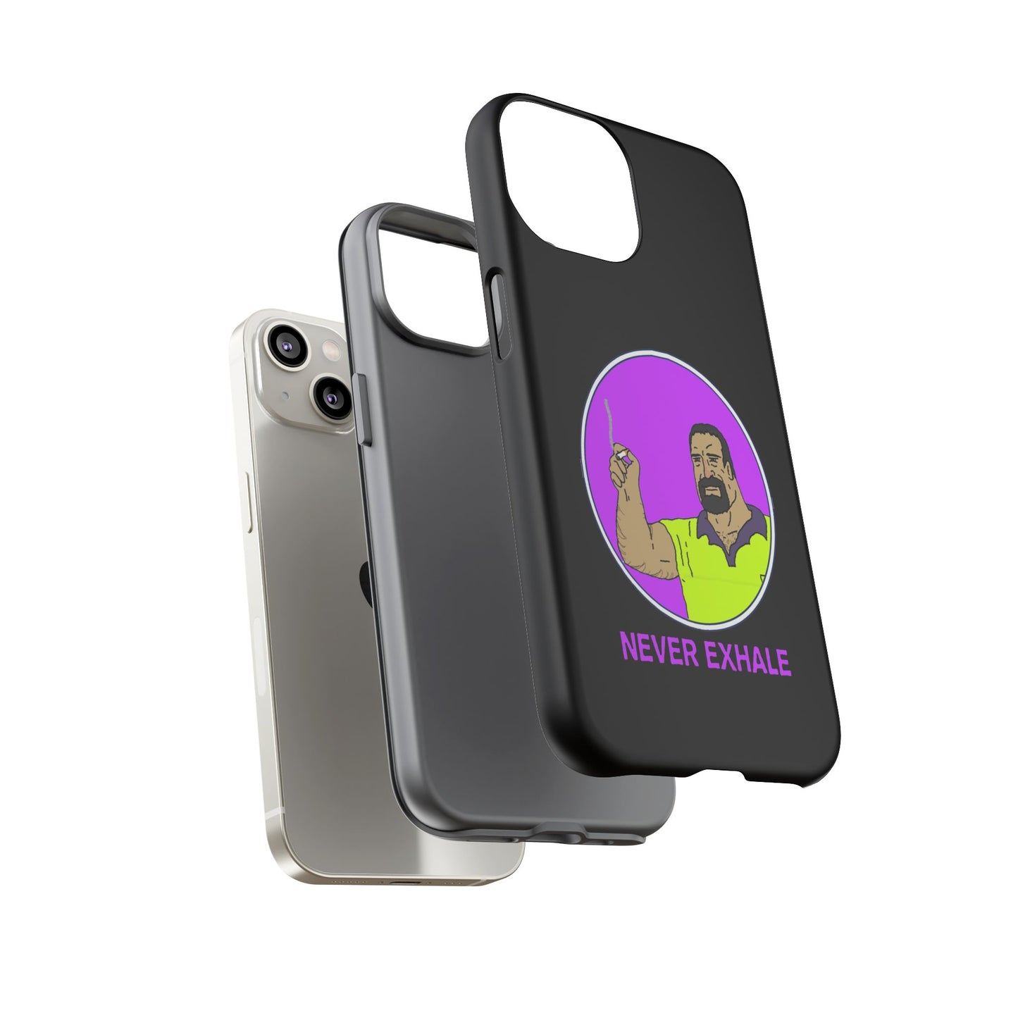 Never Exhale Phone Case (Black)