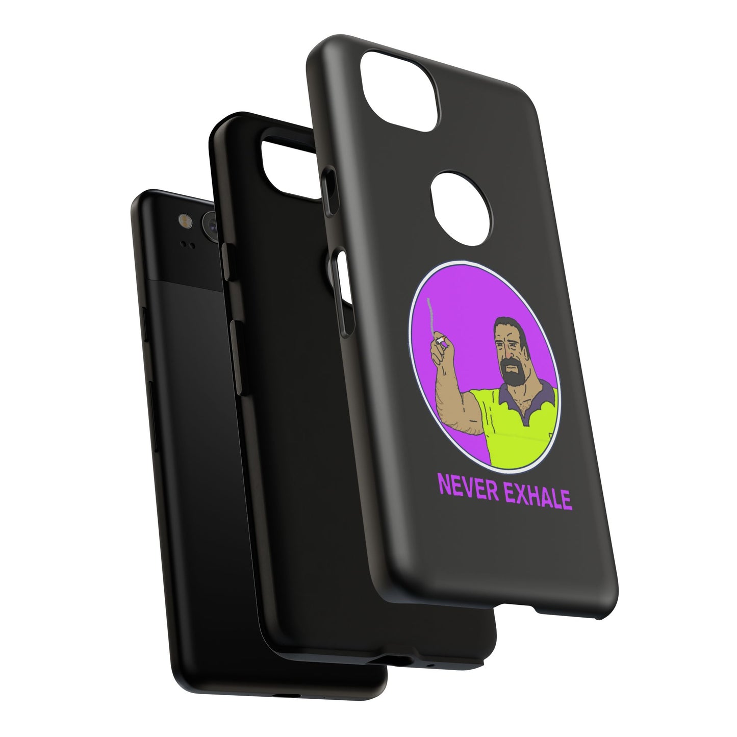 Never Exhale Phone Case (Black)