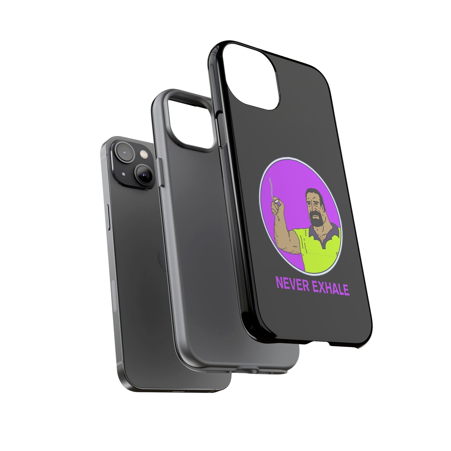 Never Exhale Phone Case (Black)