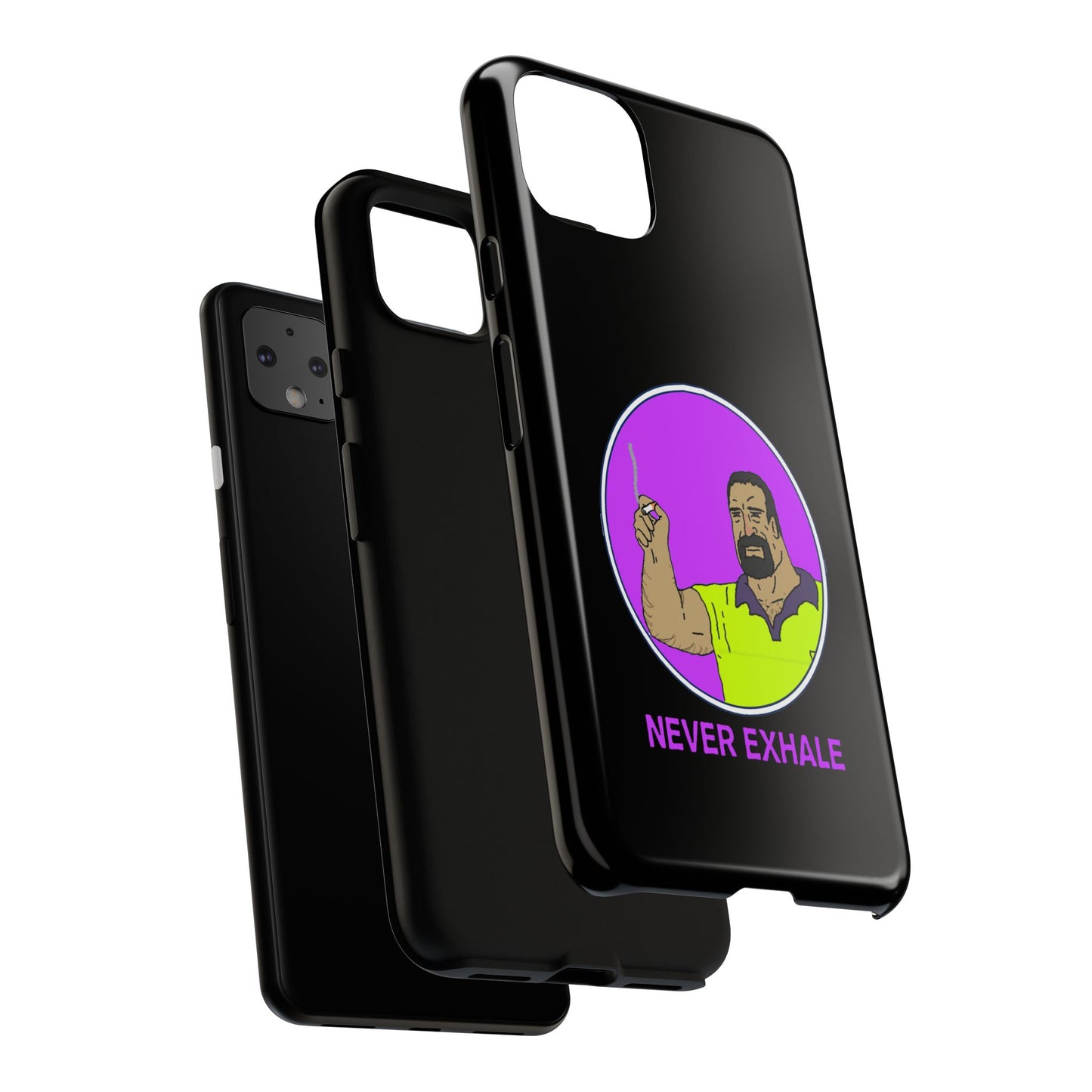 Never Exhale Phone Case (Black)