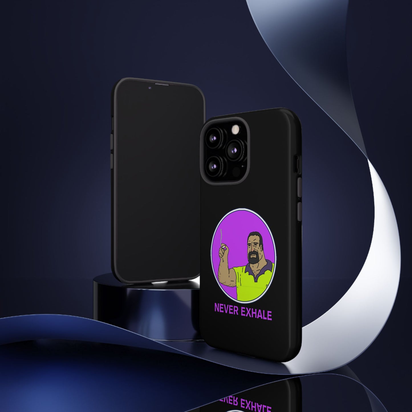 Never Exhale Phone Case (Black)
