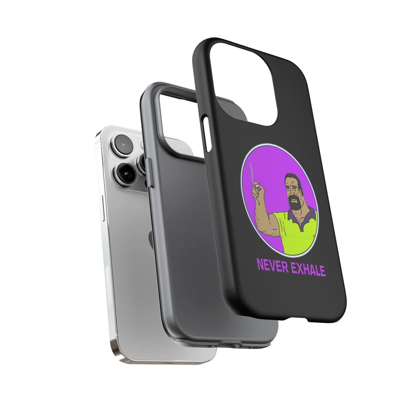 Never Exhale Phone Case (Black)