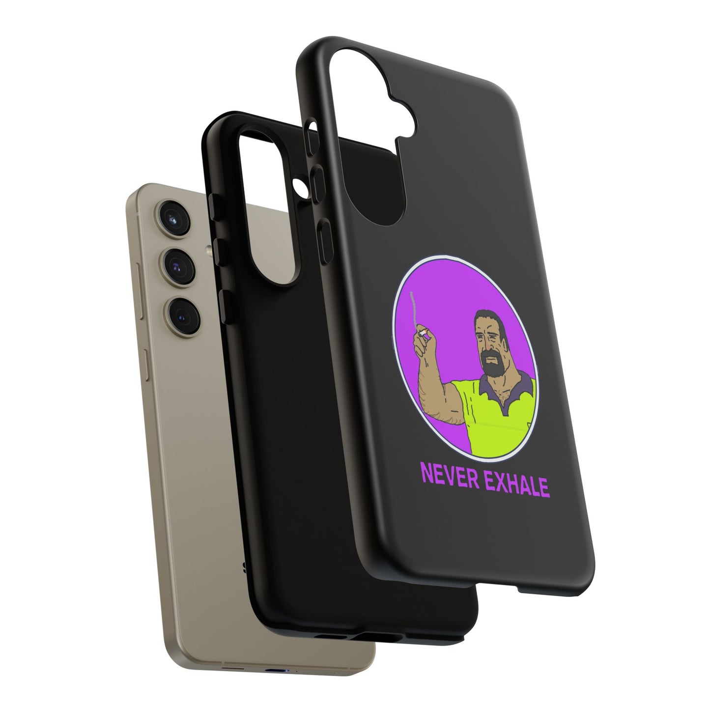 Never Exhale Phone Case (Black)