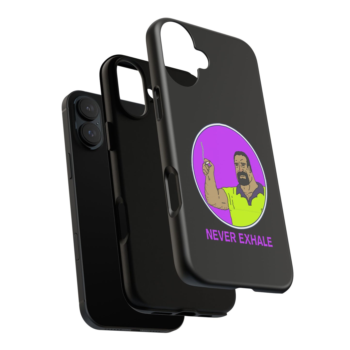 Never Exhale Phone Case (Black)