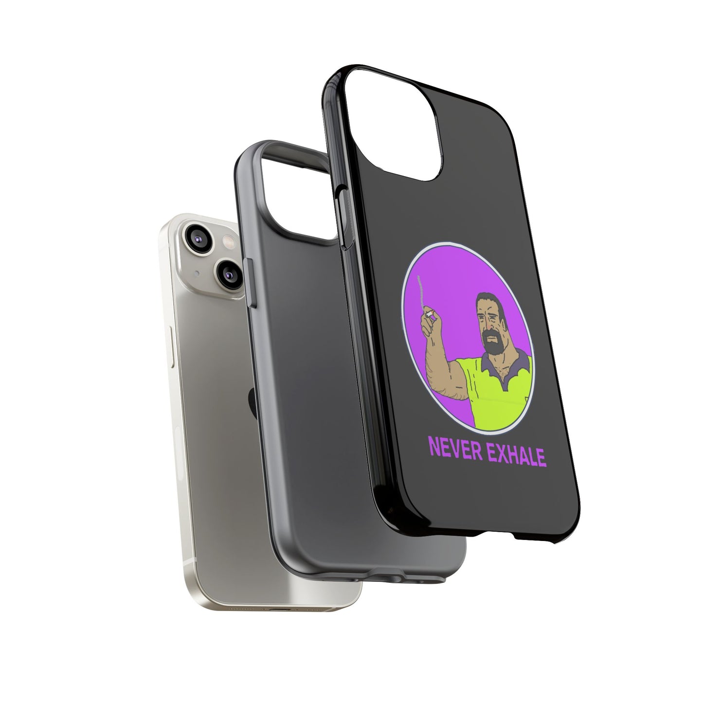Never Exhale Phone Case (Black)