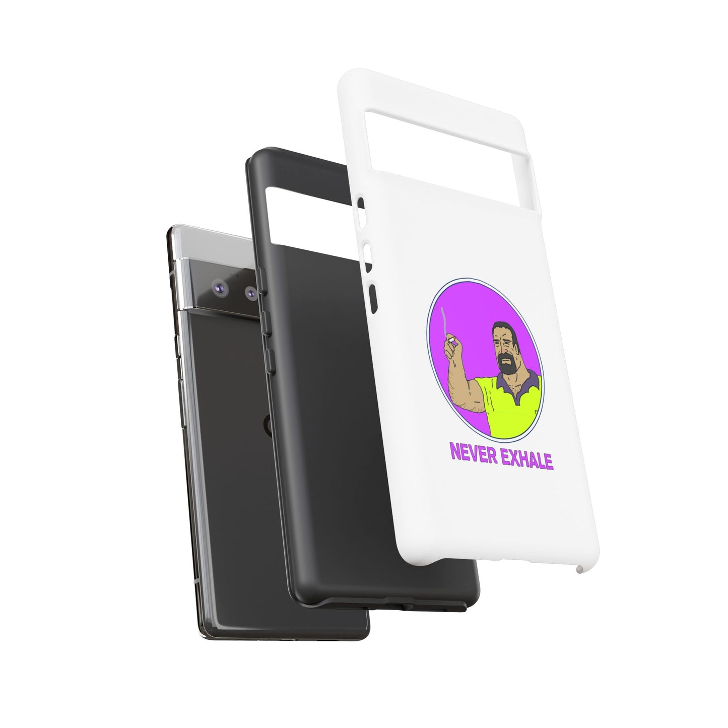 Never Exhale Phone Case (White)