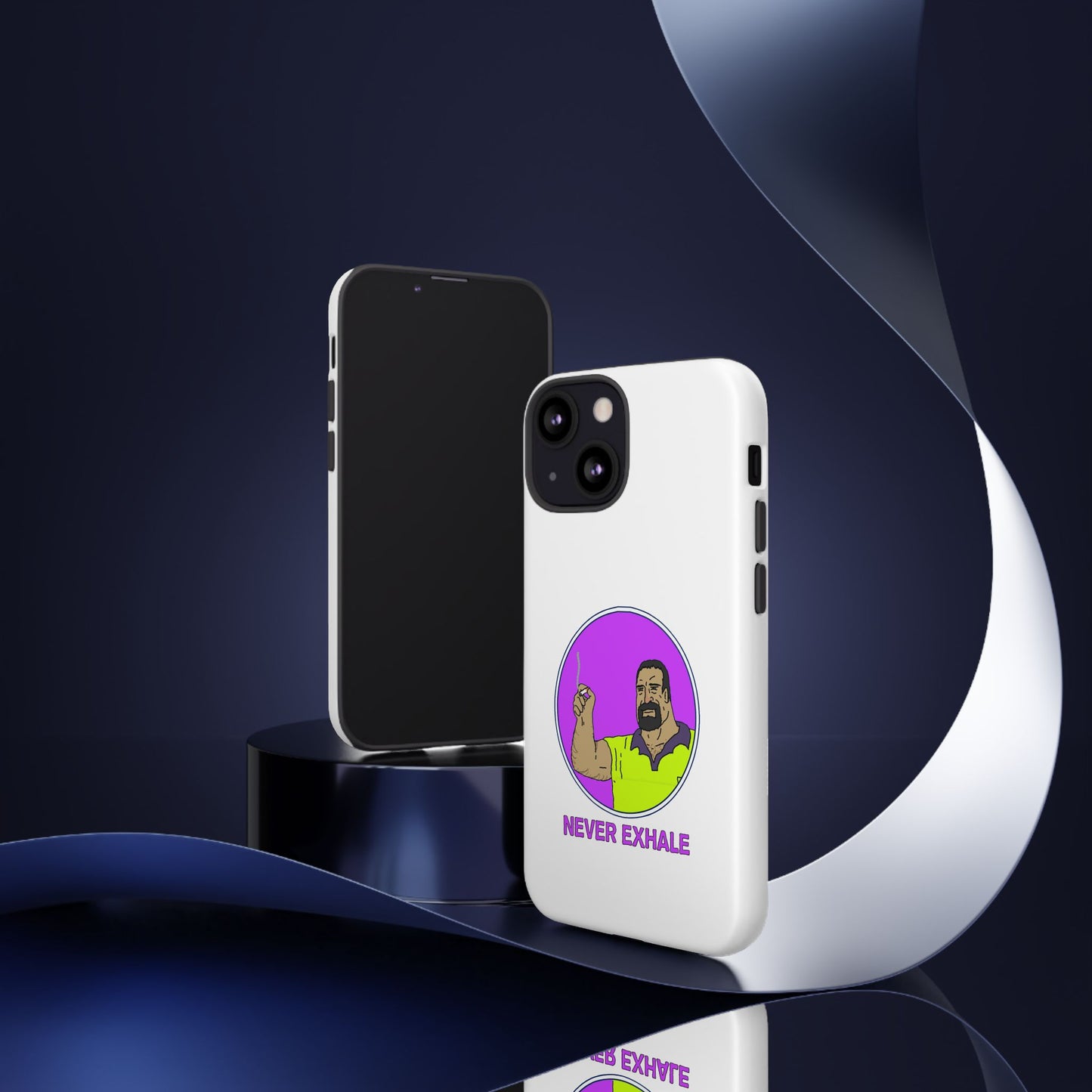 Never Exhale Phone Case (White)