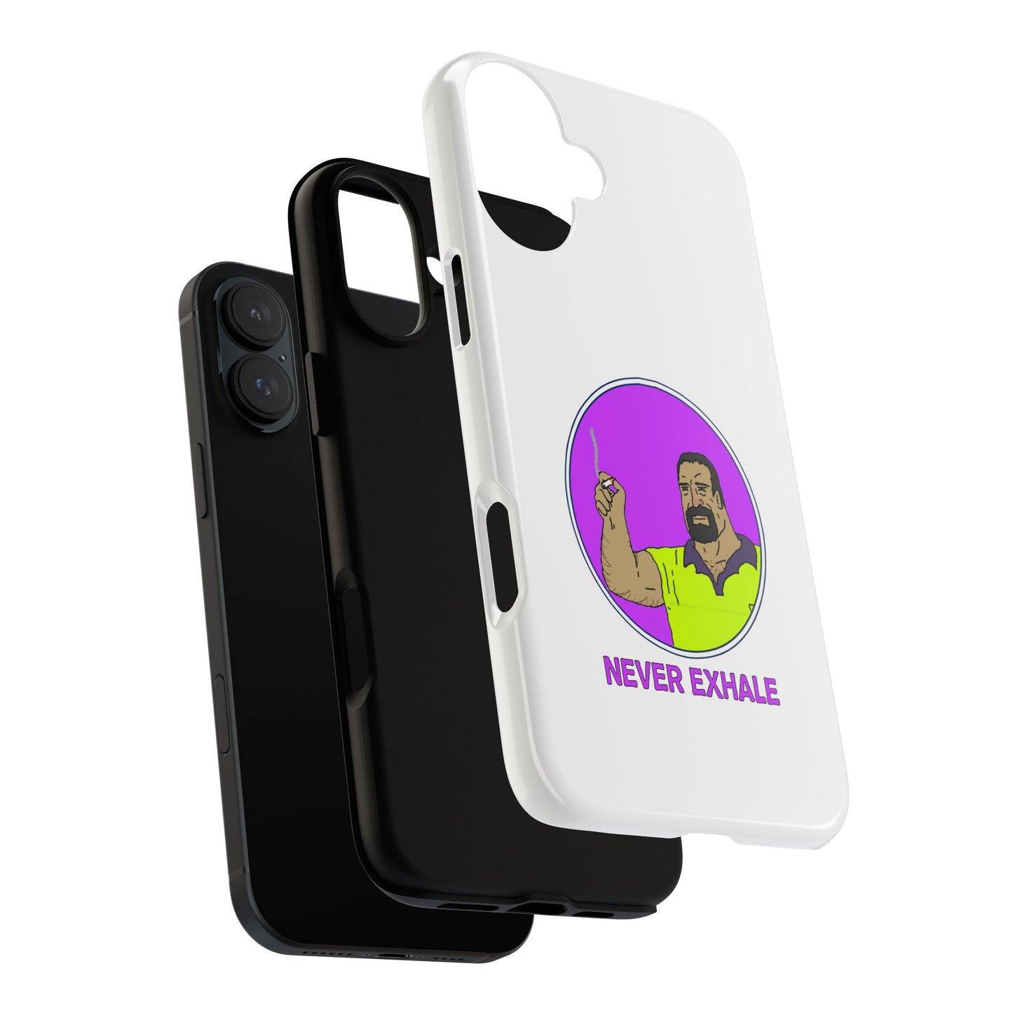 Never Exhale Phone Case (White)