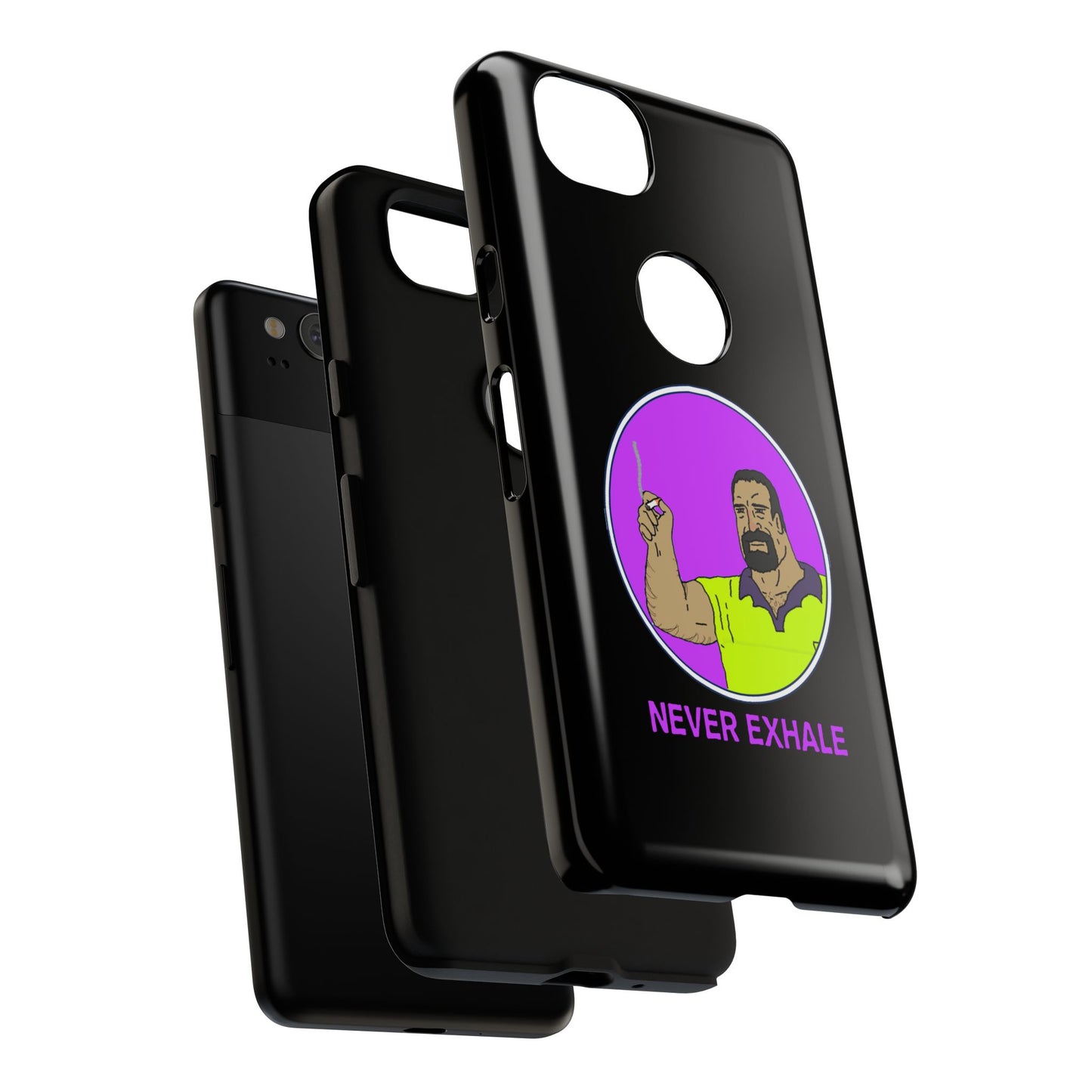 Never Exhale Phone Case (Black)